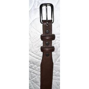 Brighton Brown Tapered Mens or Womens Leather Belt Size 32 Made in the USA